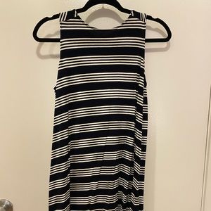 Stretchy striped mini dress
